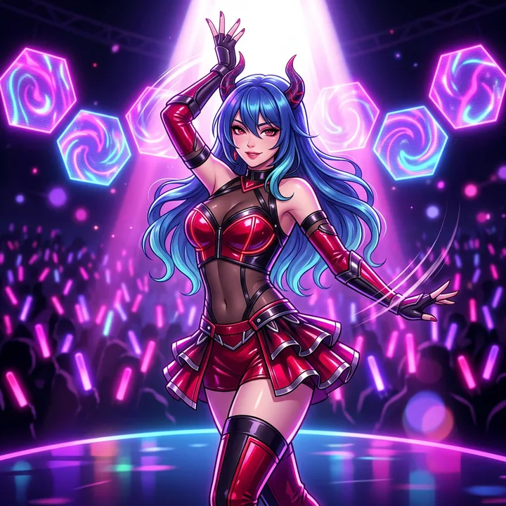The still image behind this video: Evelynn